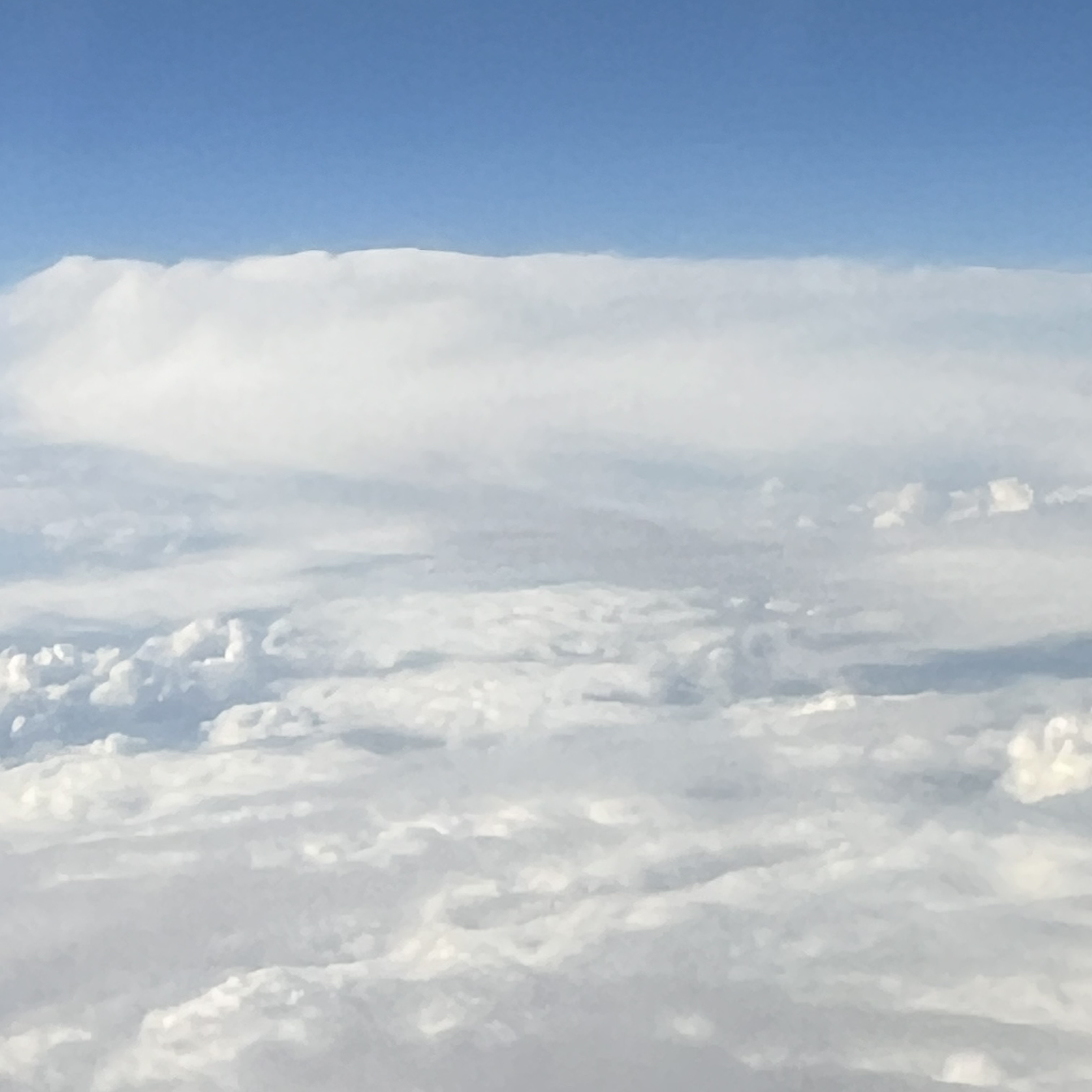 picture of clouds taken above them